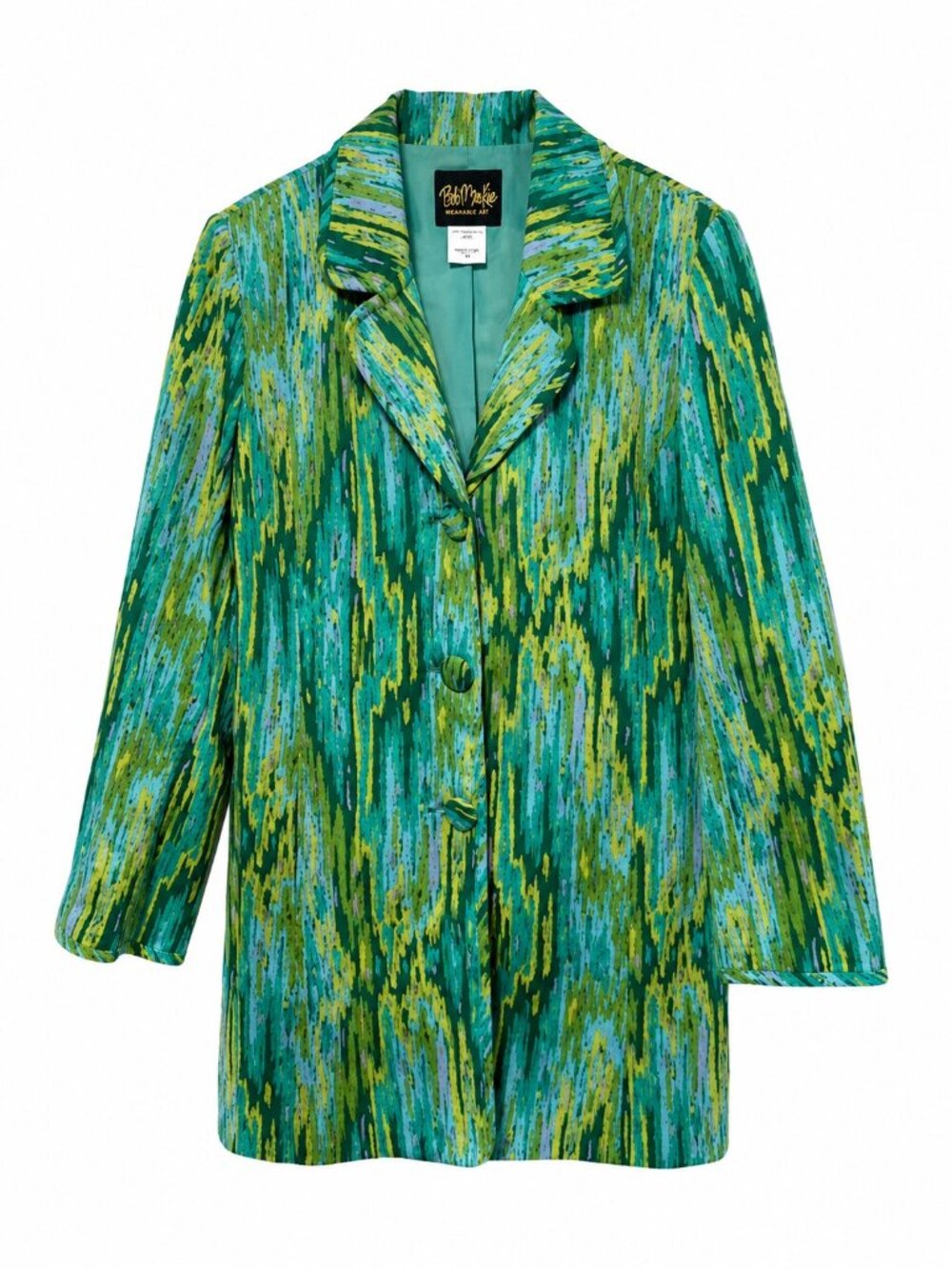 Vintage Bob Mackie Wearable Art Abstract Print Jacket | Size Large - Picture 2 of 7